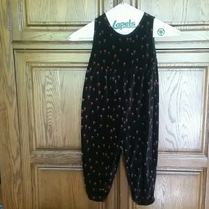 Girl's floral jumpsuit.